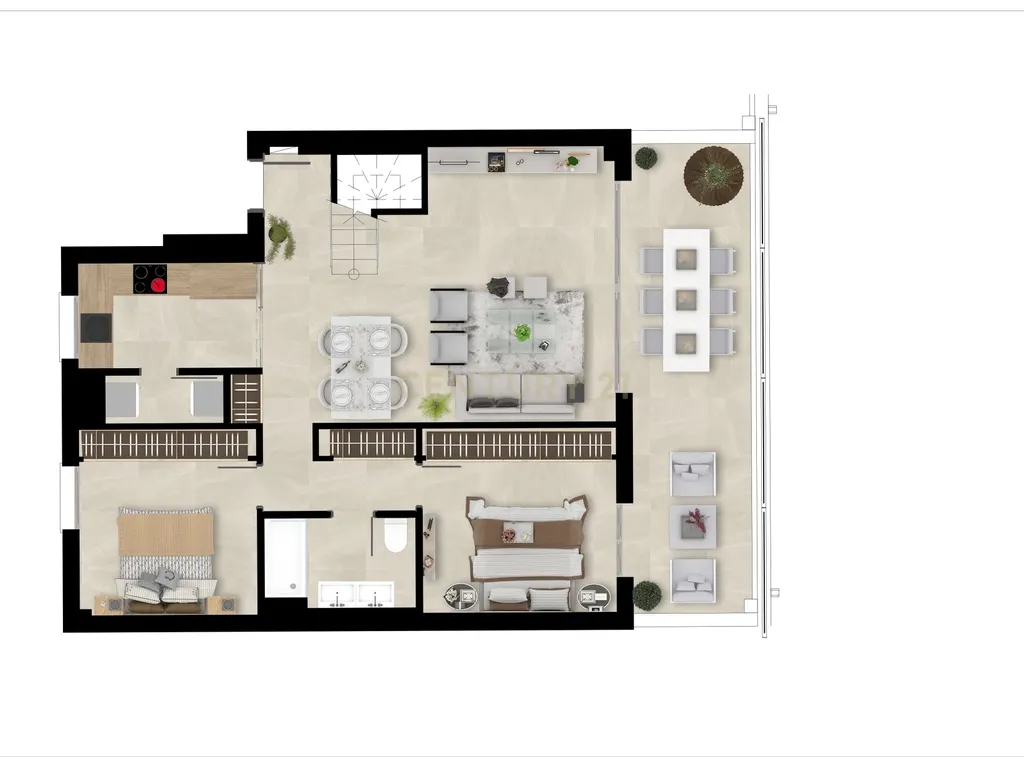 Apartamentos Modernos com Vistas Panorâmicas para o Golf em Solana Village - Image 29